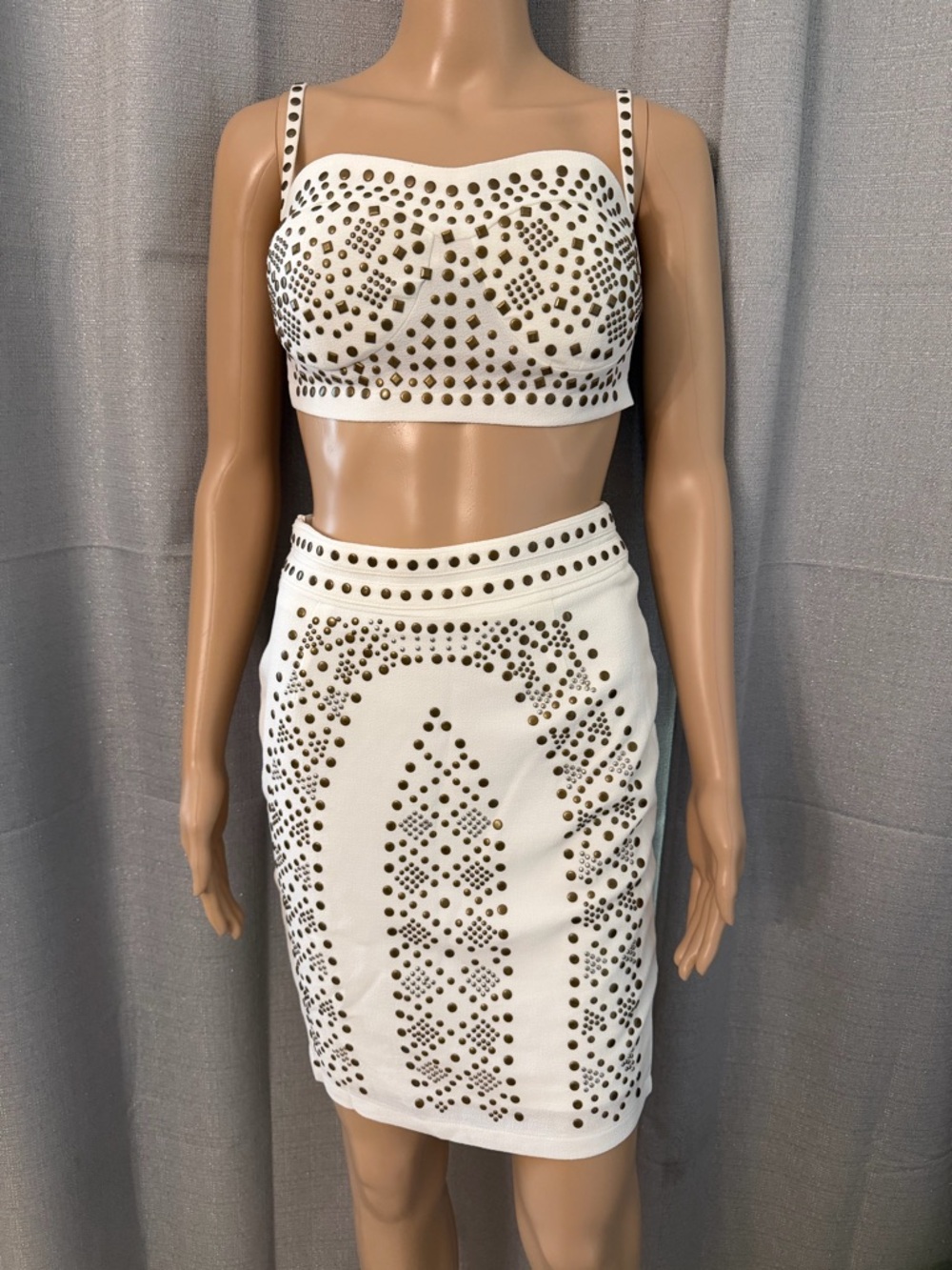 White Studded Skirt - Picture 7 of 10